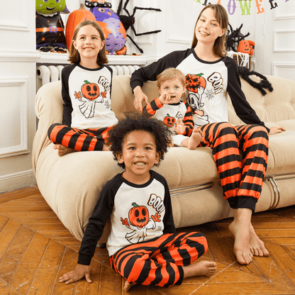 Spooky Home Halloween Pajamas Men 2 Piece Top & Pants Pjs Sets Family Matching