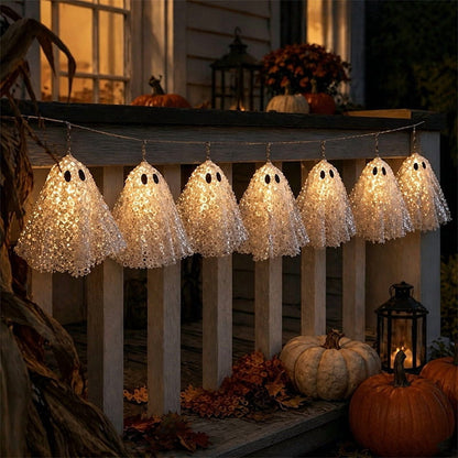 Spooky Home Vintage Stained Glass Pumpkin Table Lamp, USB Powered Jack O Lantern Night