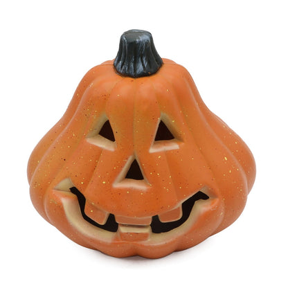 Spooky Home Halloween Light up Jack-O-Lantern 9.05 inch Fall Thanksgiving Pumpkin Light