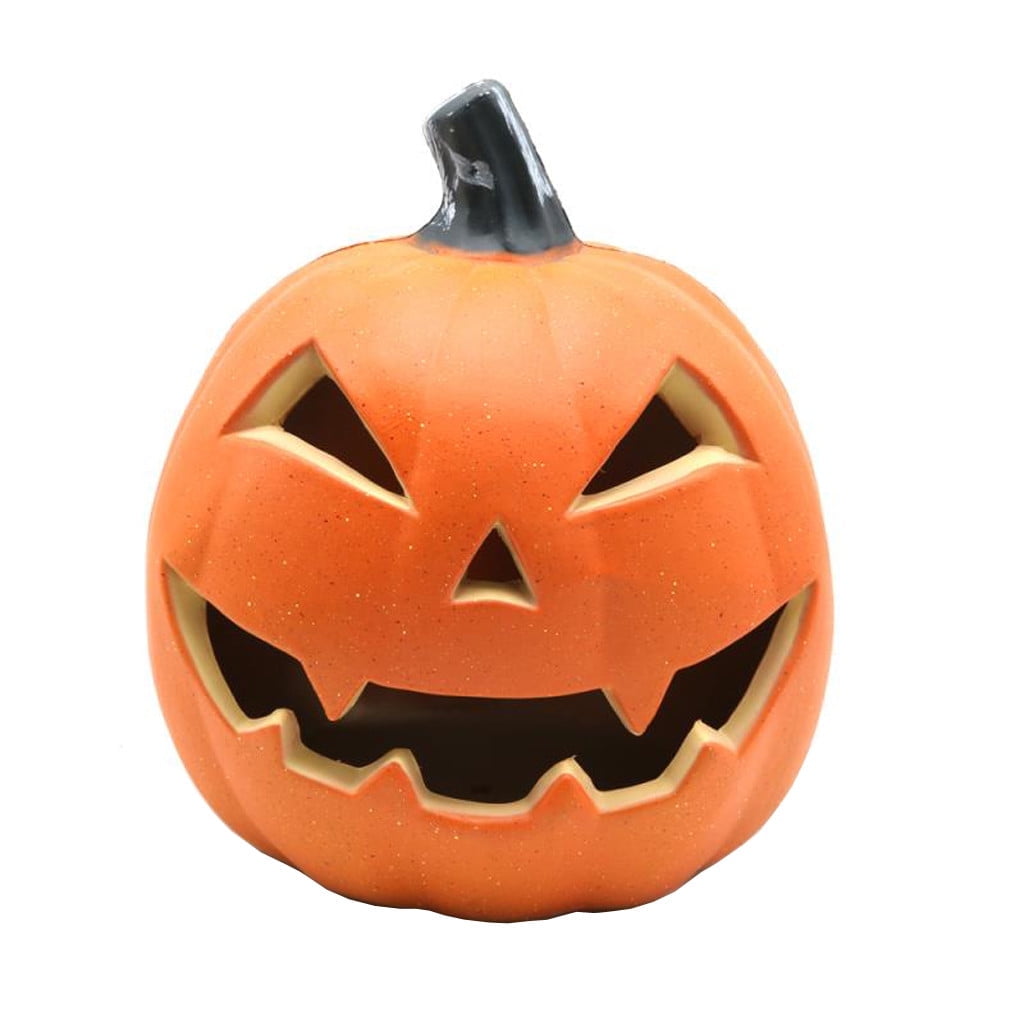 Spooky Home Halloween Light up Jack-O-Lantern 9.05 inch Fall Thanksgiving Pumpkin Light