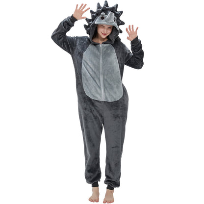 Spooky Home Adult's Frog One-Piece Holiday Family Pajamas Halloween Costume Suit for