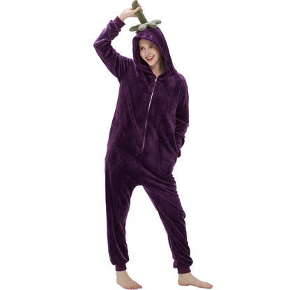 Spooky Home Adult's Frog One-Piece Holiday Family Pajamas Halloween Costume Suit for