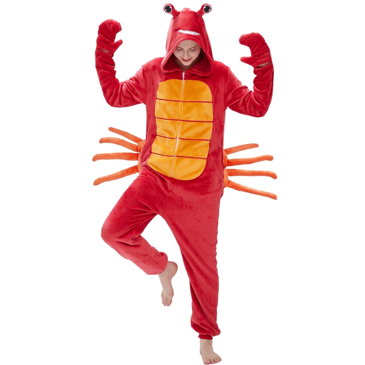 Spooky Home Adult's Frog One-Piece Holiday Family Pajamas Halloween Costume Suit for