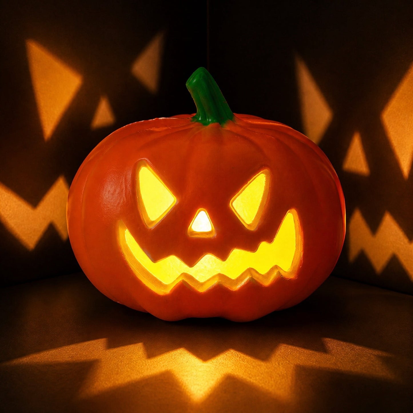Spooky Home Jack O Lantern Pumpkin, Halloween Hollow Jack O Lantern LED Light 7.8