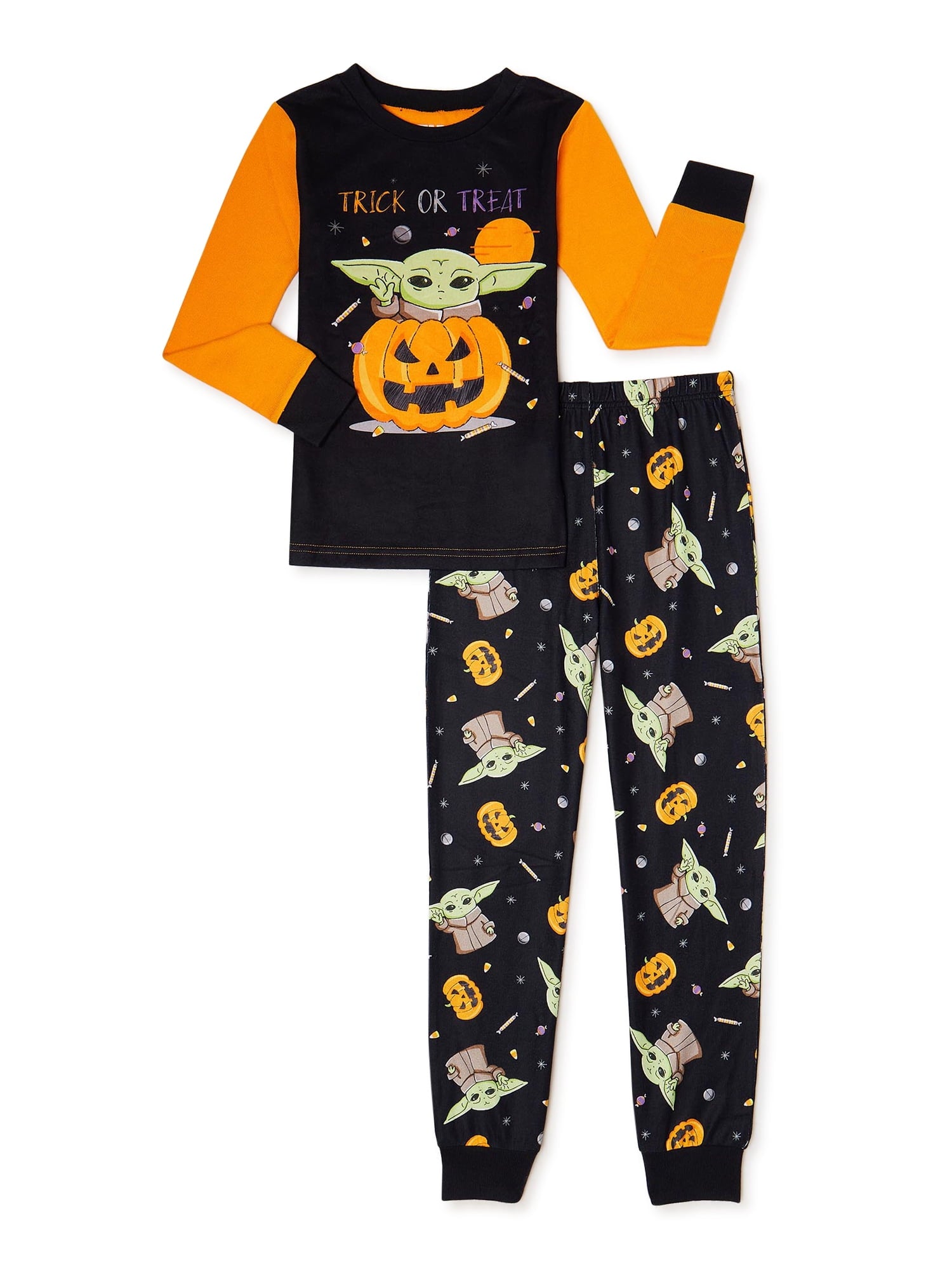 Star Wars Mandalorian Kids' Matching Family Halloween Pajamas, 2-Piece, Sizes 4-10