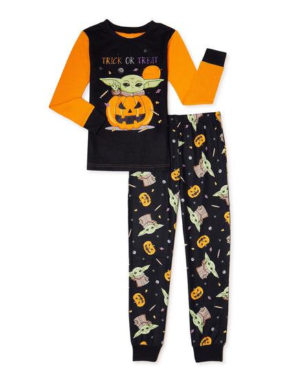 Star Wars Mandalorian Kids' Matching Family Halloween Pajamas, 2-Piece, Sizes 4-10