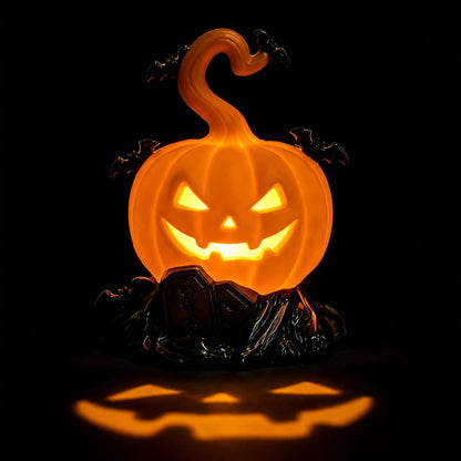 Spooky Home Jack O Lantern Pumpkin, Halloween Hollow Jack O Lantern LED Light 7.8