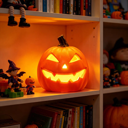 Spooky Home Jack O Lantern Pumpkin, Halloween Hollow Jack O Lantern LED Light 7.8