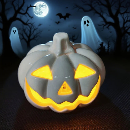 Spooky Home Jack O Lantern Pumpkin, Halloween Hollow Jack O Lantern LED Light 7.8