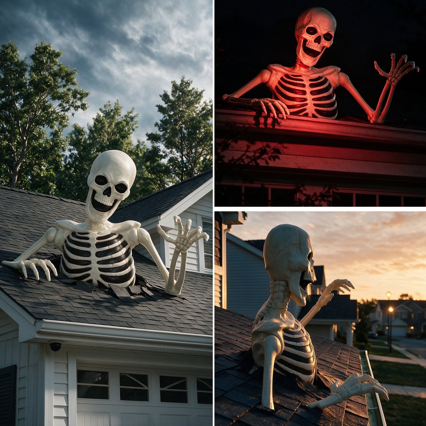 Seasons 48" Halloween Giant Groundbreaker Skeleton, Halloween Decoration for Outdoor Yard and Porch
