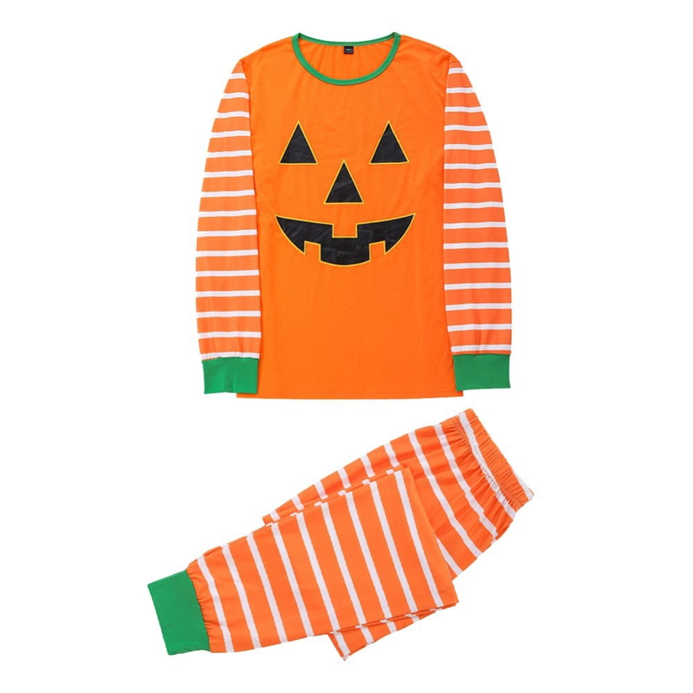 Baozhu Family Matching Halloween Pajama Sets - Halloween Pumpkin Sleepwear Sizes for All Ages