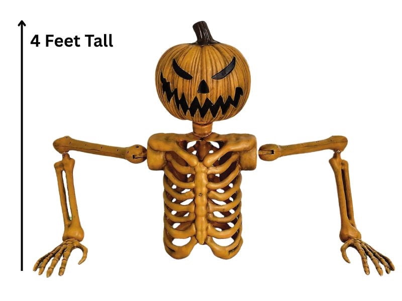 Morris Costumes FW96020 4 ft. Jack-O-Lantern Groundbreaker Halloween Outdoor Decoration