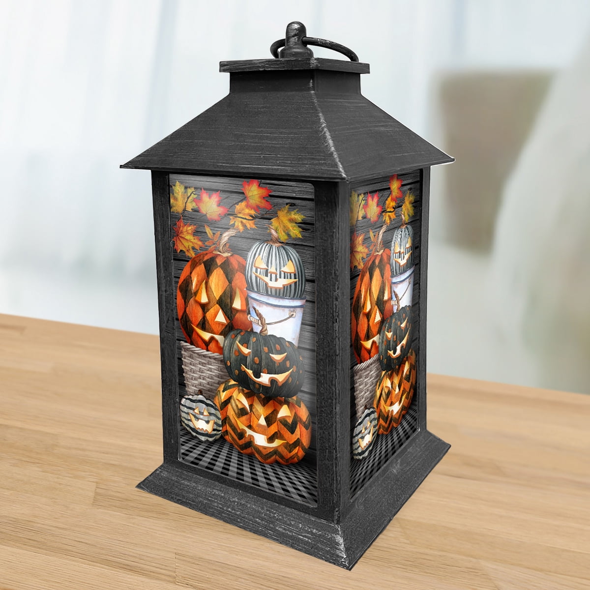 Briarwood Lane Halloween LED Candle Lanterns Lantern 13.5 x 5.5 x 5.5 Patterned Jack O
