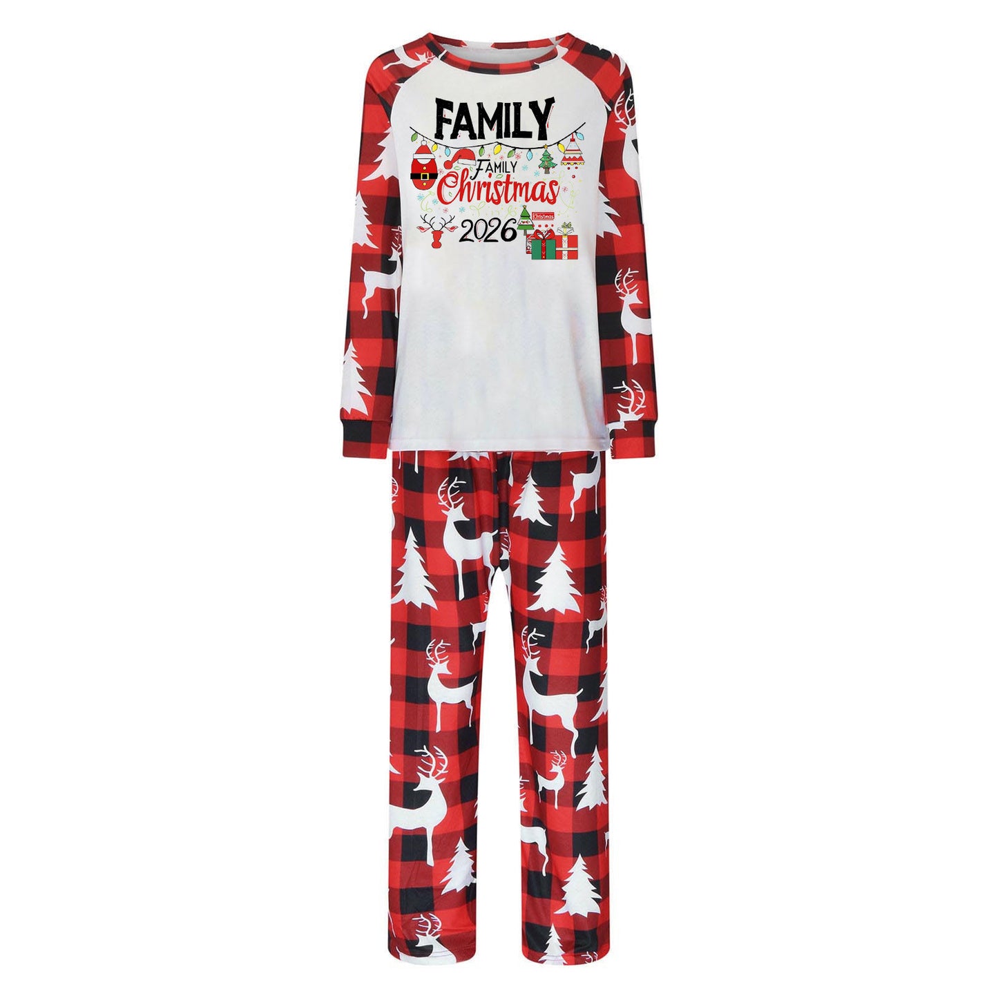 Aboser Christmas Pijamas Family Pajamas Matching Sets Trendy Xmas Holiday Printed Sleepwear Cozy Soft Long Sleeve Tops and Pants Vacation Outfits Pijamas De Navidad Para Familia