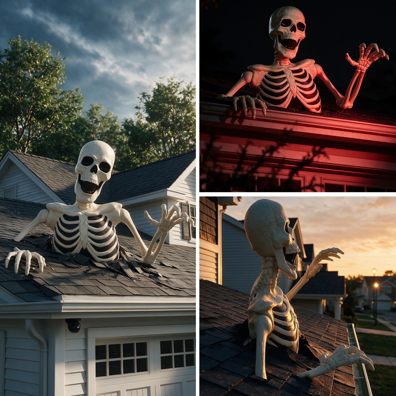 Seasons 35" Halloween Giant Groundbreaker Skeleton, Halloween Decoration for Outdoor Lawn Yard and Porch