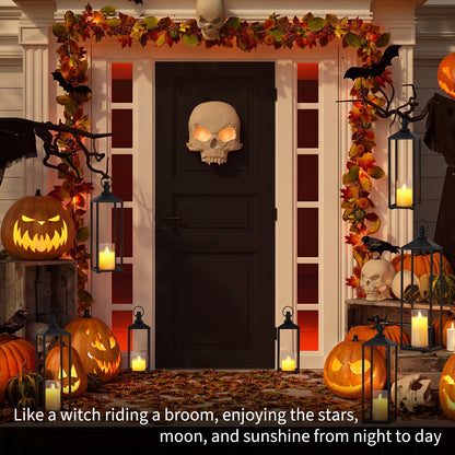 3 Set Lanterns Decorative Outdoor & Indoor, Halloween & Christmas Decorative Lanterns for Home, Patio, Porch, Garden, Floor 17" 19" 22"