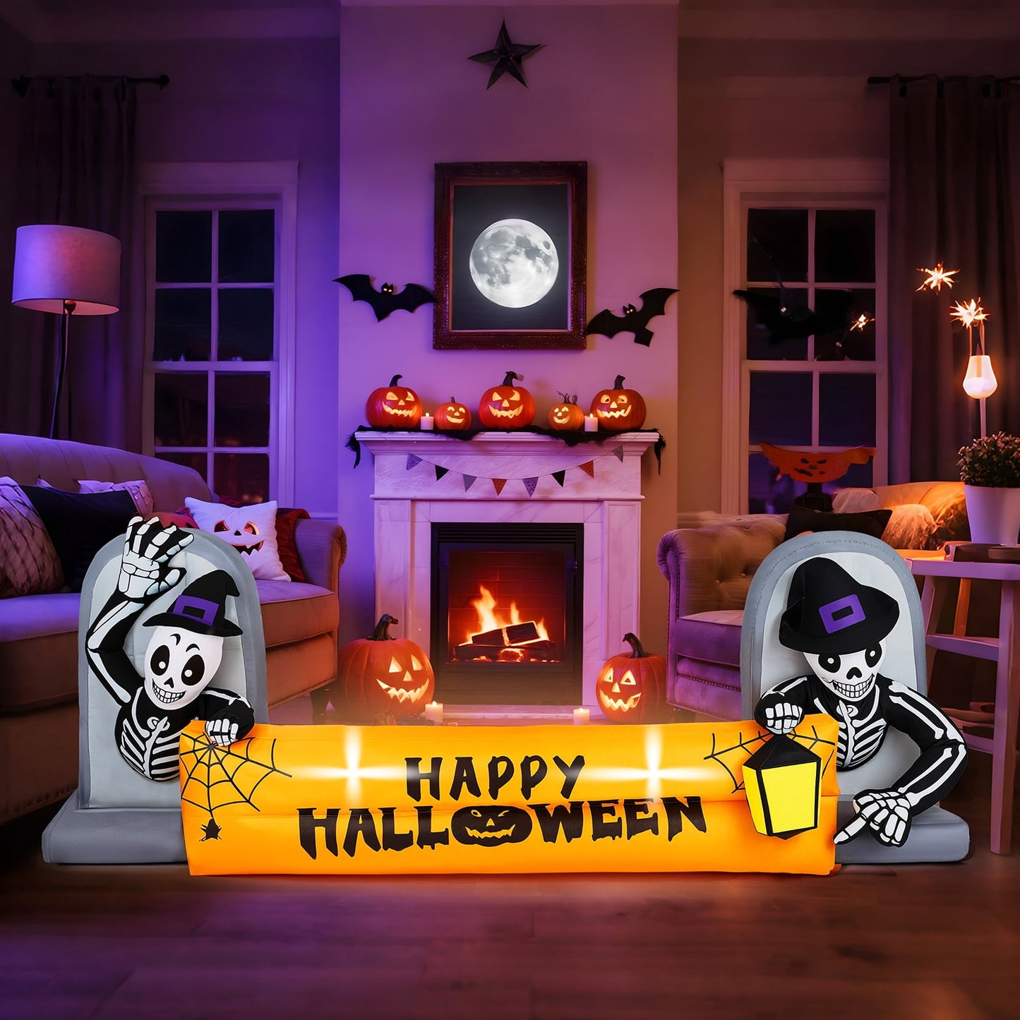 Ktaxon 10' Halloween Inflatables Outdoor Halloween Tomb Decoration Banner Blow up Decor