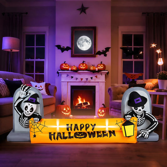 Ktaxon 10' Halloween Inflatables Outdoor Halloween Tomb Decoration Banner Blow up Decor