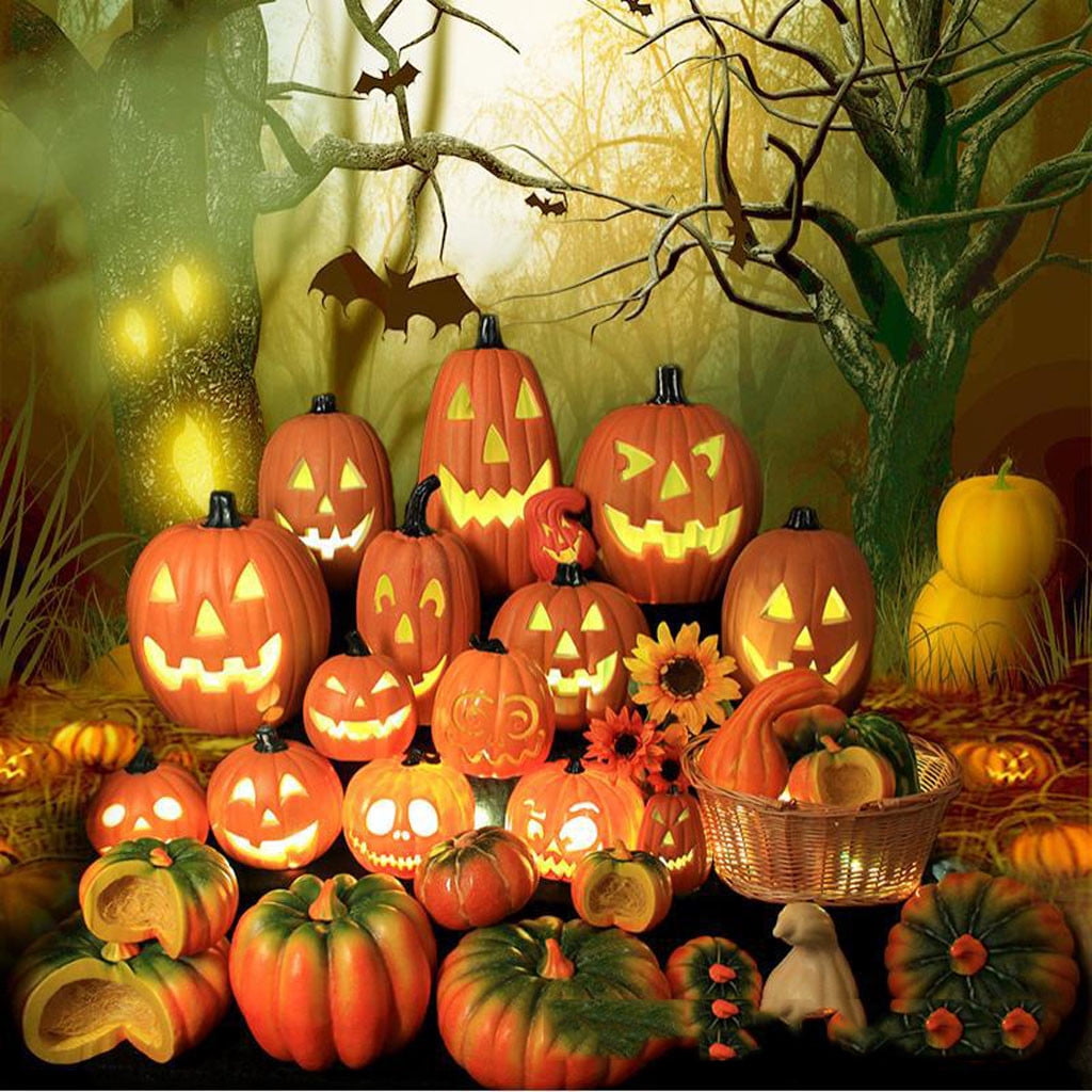 Halloween Decoration Clearance! Halloween Pumpkin Decorations, Halloween Decor, Halloween Led Pumpkin Lights Light Up Jack O Lantern Pumpkin Figurine Lantern for Indoor Outdoor