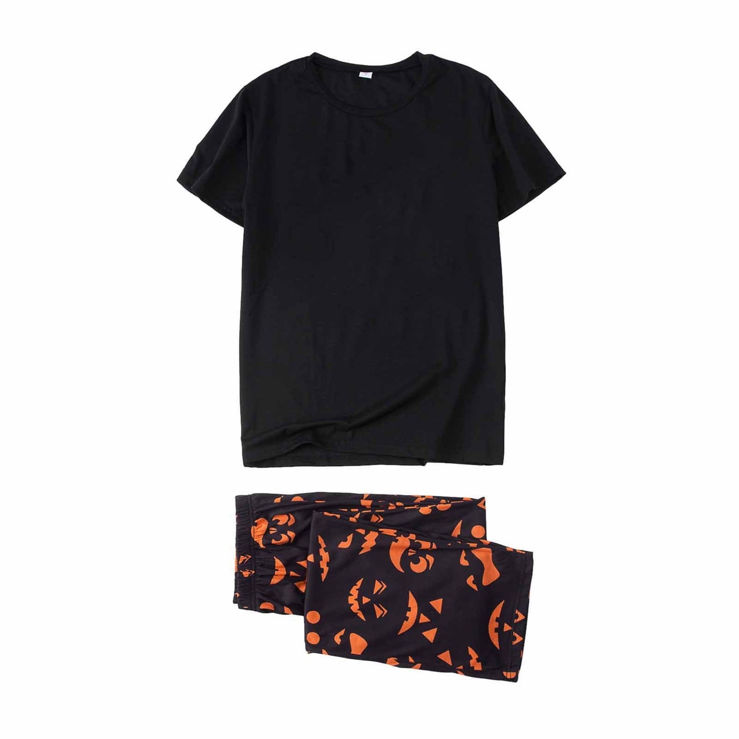 Odeerbi Matching Family Halloween Pajamas Sets Halloween Printed Family Outfits Sets 2025 Casual Short Sleeve Top with Bottom Home Wear Loungewear Sleepwear Jammies for Dad